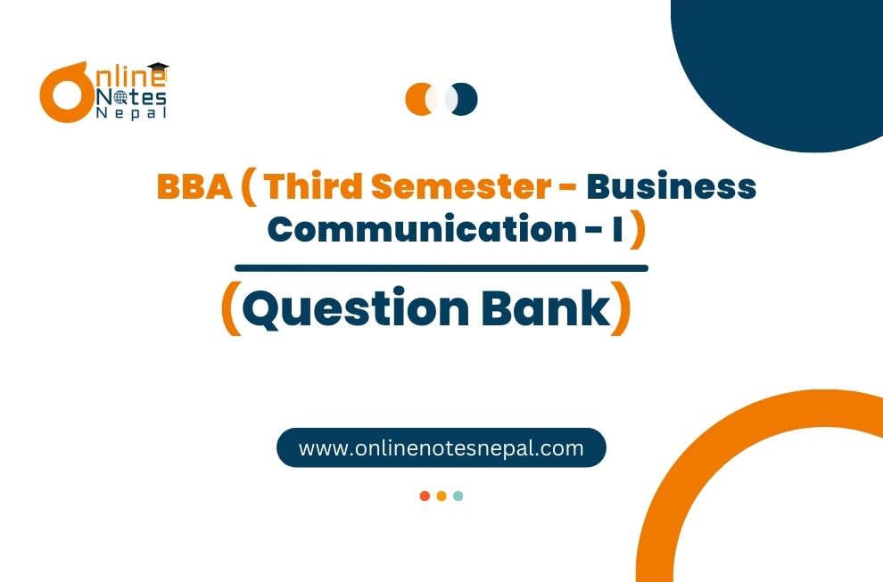 Question Bank of Business Communication I Photo